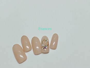 フランセス(Frances)/先端ラメライン×ブローチ