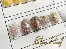 ネイルアンドまつげエクステ ブルーリーフ 四谷三丁目店(Blue Reef)/キラキラタイルネイル