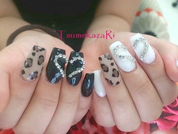 ツメカザリ(TsumekazaRi)/★レオパード◆合わせハート★