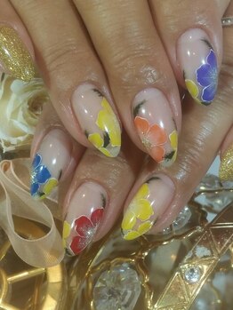 マイネイルアンドアイラッシュ(MyNail&Eyelash)/フラワーフレンチ