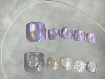 ベノワ(benoit)の写真/【足元からキレイに☆】お気に入りのフットネイルで毎日に彩りを♪人気のマグネット/フラッシュ/ミラーも◎