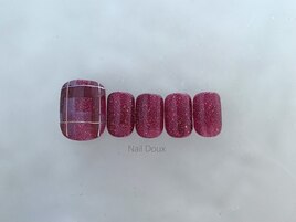 チェックフラッシュネイル