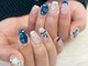 マハロネイルサロン 横浜店(mahalo)の写真/大人女子の指先を彩る♪手描きアートで上品な指先に◎