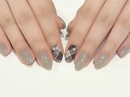 チェックがかわいい定額アート