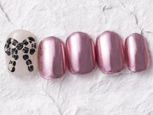 ジェミーネイル エビス(Jemiy nail ebisu)/リボンピンクミラー8500yen