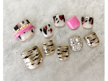 ネイル ブーマー(Nail BOOMER)/フットネイル/アニマル柄