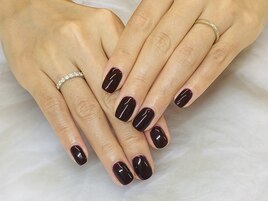 お客様ネイル×ボルドー
