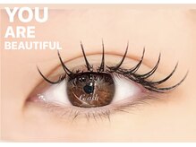 ジラッシュ(G/ash)の雰囲気（【フラットラッシュ120本】ご自身でコーティングで束感！）