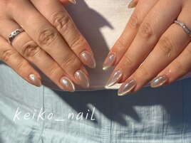 マグネット×ミラーネイル