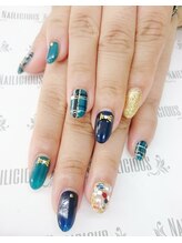 ネイリシャス(NAILICIOUS)/チェックネイル☆