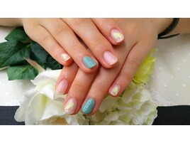 塗りかけネイル