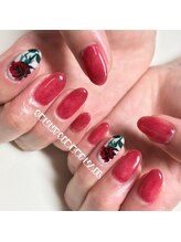 サニーサイドアップ ネイル(Sunny SideUp nail)/Rose art