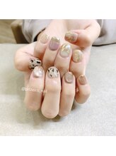 プライズアイリス アイラッシュ 池袋東口店(prize Iris eyelash)/大人レオパードネイル【池袋】