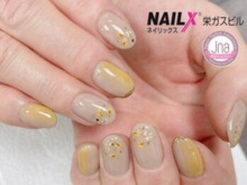 ネイリックス 栄ガスビル(NAILX)/押し花ネイル☆