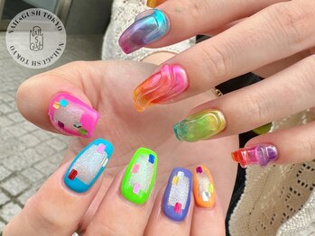 ネイルズガッシュ 溝の口店(NAILs GUSH)/クリア/ぷっくり/個性派