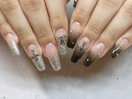 アシンメトリーグラデーション