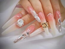 ルビーネイル 名古屋駅桜通口店(RUBY NAIL)/10本長さ出し10本アート付け放題