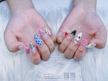 アキコネイルサロン(Akikoネイルサロン)/10本長さだし＋持ち込みデザイン