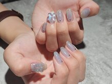 ネイルアン 下中野店(Nail Ann)/アイスブルー×マグネット