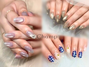 チャンプ 花園店(Champ)の写真/【他店オフ無料★】季節のイベントにも流行のデザインが豊富！特別な日やブライダルネイルもお任せ◎