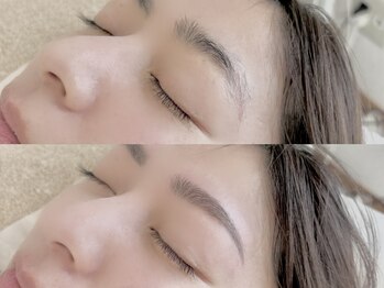 オリナ(Olina)の写真/【まつげ×アイブロウ】セット施術で目元の可愛さ最大級♪アイブロウテープWAXのみは ¥4,500でお得☆