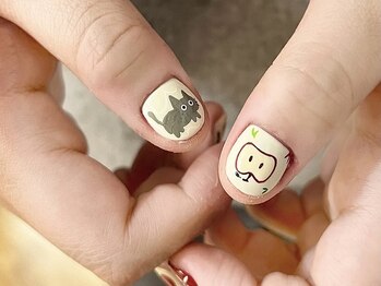 Best Nail 銀座店【ワンホンネイル・スカルプ・パラジェル・上品ジェルネイル】/りんご持ち込みデザイン韓国