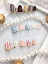 ネイルサロン 爪/逆フレンチ