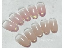 チアフルチア バイ リッチネイル(CheerfulCheer by Ricci nail)/オーロラフレンチネイル