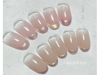 チアフルチア バイ リッチネイル(CheerfulCheer by Ricci nail)/オーロラフレンチネイル