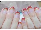 秋色フレンチネイル