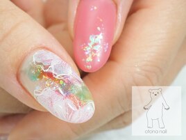 ニュアンスフラワーネイル