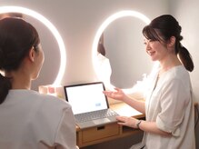 スキンケアラウンジ バイ オルビス(SKINCARE LOUNGE BY ORBIS)/手順1 肌診断機＆カウンセリング