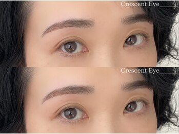 クレセント 下北沢(Crescent)の写真/《下北沢3分》最新技法【ハリウッドブロウリフト】眉毛の毛並みを整え垢抜け美人に☆眉WAXや眉エクステも◎