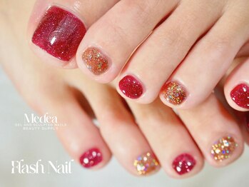 ボルドーフラッシュネイル