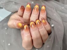 センシー ネイル スタジオ(Sensy Nail Studio)/チークベースマグネットフレンチ