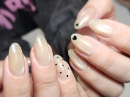 マグネット×黒ハートホログラム