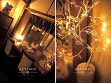 アルテミス(ARTEMIS)の雰囲気（やさしい灯りと落ち着いた和空間で、心も身体もゆっくりリセット）