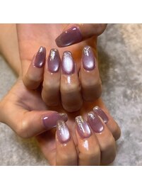 マグネット×ラメ