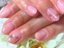 アンベリール ネイルサロンアンドスクール(embellir)/雪の結晶/星座ネイル　¥4800