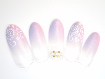 ワンネイル(ONE NAIL)/＃ペーズリー＃縦グラデ