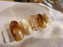 ブルーエヌ(BLUE N)/べっ甲×マグネット×チェック