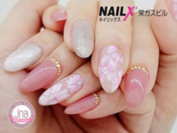 ネイリックス 栄ガスビル(NAILX)/ガーリーFlowerネイル☆