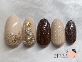クリスマスツリー　ニット　　冬