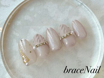 ブレスネイル(brace Nail)の写真/特別な日を指先から楽しむ♪大人女性向け”クリスマスアート”今年のクリスマスは指先を可愛くオシャレに★