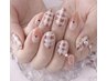 定額制ネイルアート４本/デザインフォトチェック/1ヶ月以内ご来店500円OFF