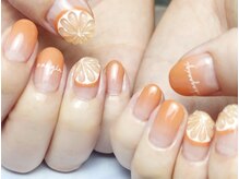 レア 松阪市大黒田(LEA)/オレンジネイル/TOMO