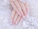 【チップ長さだしネイル】