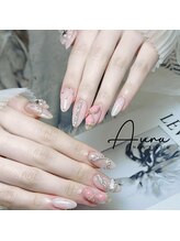 オーラネイル(Aura Nail)/韓国風ラインネイル