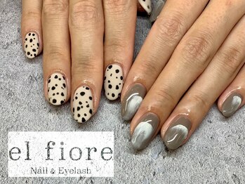 ダルメシアン/ニュアンスネイル