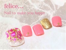 ネイルサロン フェリーチェ 東川口店(Felice)/【定額フットネイル】￥6500
